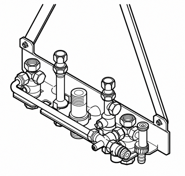 Viessmann Montagehilfe Kombi Aufputz - ZK01314