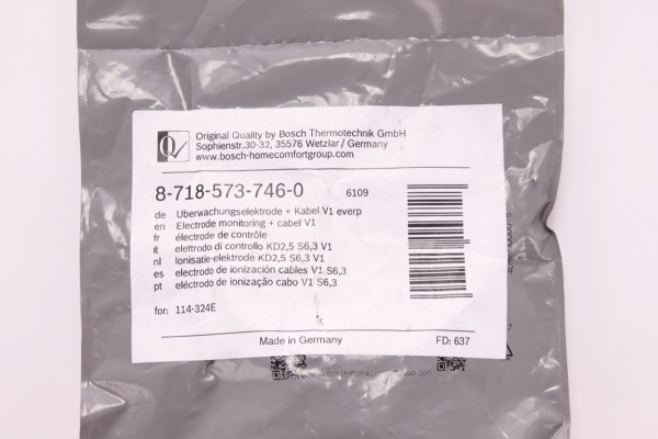 Bosch - Buderus Überwachungselektrode + Kabel V1 everp. - 87185737460