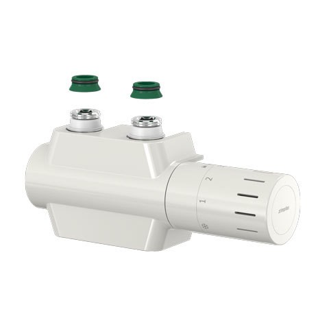 Simplex Ventilhahnblock Variodesign mit Th.-Kopf TC-D1 und Blende, weiß