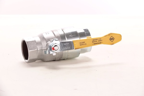 Weishaupt Gaskugelhahn 984 mit therm. Absicherung 1 1/2-CE-TAE MOP5 - 454911