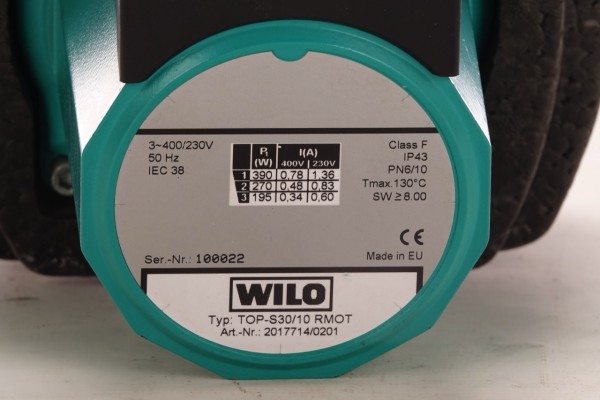 WILO TOP-S30/10 RMOT 180mm Nassläufer-Umwälz-Pumpe - 2017714