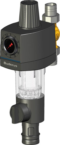 Buderus Logafix Filterkomb. 1"Rückspülfeinf.+ Druckmin.+drehb.Anschlst.1,5-16bar 30GrC - 7738306434