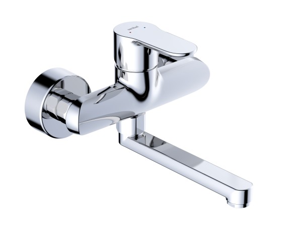 Sanibel 1001 Spültisch-Wandarmatur S11-SW16 A25, DN15, 160mm schwenkbar -7902976