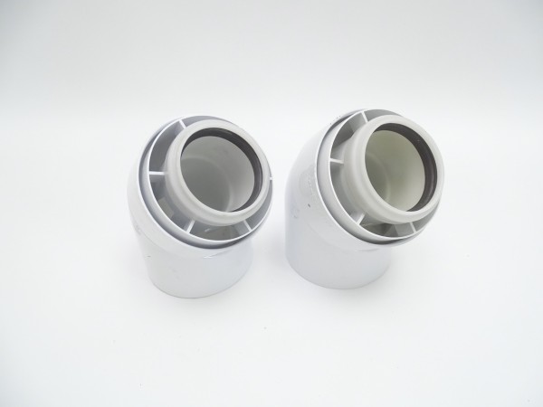 Viessmann AZ-Bogen 2er-Set 45°Grad DN 60/100 PP Brennwert Abgasbogen - 7373227