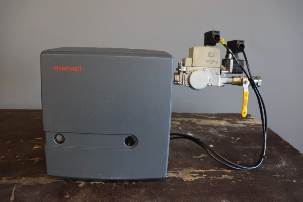 Weishaupt WG5N/1-A LN Gas-Gebläse-Brenner 12,5-50kW Heizung Bj.2001 Gasarmatur