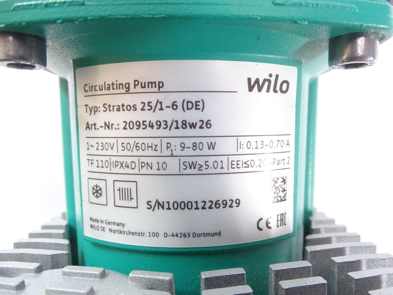 Wilo Stratos 25/1-6 180mm 2095493 Energie-Spar-Pumpe Umwälz-Pumpe