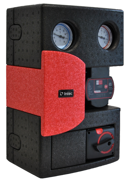 Intec gemischte Pumpengruppe Perfecta Core2 25- 6-180 mit Stellantrieb 230V