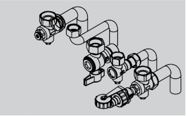 Viessmann Anschluss-Set für Vitodens 100-W B1KA/B1KC - 7479001