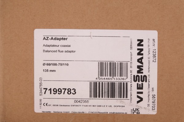 Viessmann AZ-Adapter 60/100-75/110 - 7199783